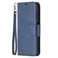 Xiaomi Redmi Note 10 / Note 10S Hoesje - MobyDefend Wallet Book Case Met Koord - Blauw