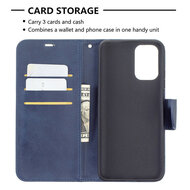 Xiaomi Redmi Note 10 / Note 10S Hoesje - MobyDefend Wallet Book Case Met Koord - Blauw