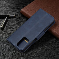Xiaomi Redmi Note 10 / Note 10S Hoesje - MobyDefend Wallet Book Case Met Koord - Blauw