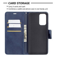 Xiaomi Redmi Note 10 Pro Hoesje - MobyDefend Wallet Book Case Met Koord - Blauw