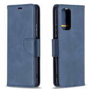 Xiaomi Redmi Note 10 Pro Hoesje - MobyDefend Wallet Book Case Met Koord - Blauw