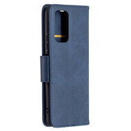 Xiaomi Redmi Note 10 Pro Hoesje - MobyDefend Wallet Book Case Met Koord - Blauw