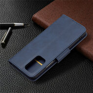 Xiaomi Redmi Note 10 Pro Hoesje - MobyDefend Wallet Book Case Met Koord - Blauw