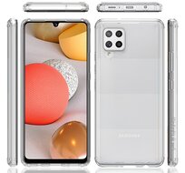 Samsung Galaxy A42 Hoesje, MobyDefend Transparante Shockproof Acryl + TPU Case, Volledig Doorzichtig