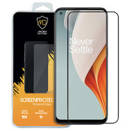 OnePlus Nord N100 screenprotector, MobyDefend gehard glas screensaver, Zwarte randen