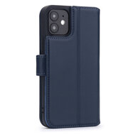 iPhone 12 / iPhone 12 Pro Hoesje, Luxe MobyDefend Wallet Bookcase, Blauw