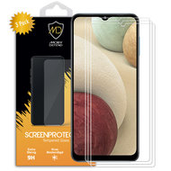 3-Pack Samsung Galaxy A12 / M12 Screenprotectors, MobyDefend Case-Friendly Gehard Glas Screensavers