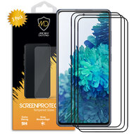3-Pack Samsung Galaxy S20 FE Screenprotectors - MobyDefend Screensavers Met Zwarte Randen - Gehard Glas 