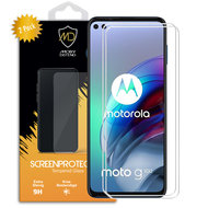 2-Pack Motorola Moto G100 Screenprotectors, MobyDefend Case-Friendly Gehard Glas Screensavers