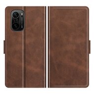 Xiaomi Mi 11i Hoesje, MobyDefend Luxe Wallet Book Case (Sluiting Zijkant), Bruin