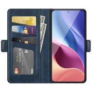 Xiaomi Mi 11i Hoesje, MobyDefend Luxe Wallet Book Case (Sluiting Zijkant), Blauw