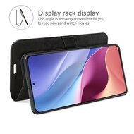 Xiaomi Mi 11i Hoesje - MobyDefend Wallet Book Case (Sluiting Achterkant) - Zwart