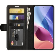 Xiaomi Mi 11i Hoesje - MobyDefend Wallet Book Case (Sluiting Achterkant) - Zwart