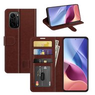 Xiaomi Mi 11i Hoesje - MobyDefend Wallet Book Case (Sluiting Achterkant) - Bruin