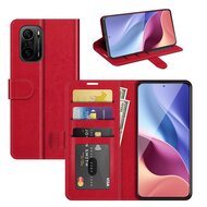 Xiaomi Mi 11i Hoesje - MobyDefend Wallet Book Case (Sluiting Achterkant) - Rood