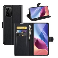 Xiaomi Mi 11i Hoesje, MobyDefend Kunstleren Wallet Book Case, Zwart