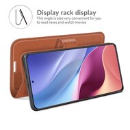 Xiaomi Mi 11i Hoesje - MobyDefend Kunstleren Wallet Book Case (Sluiting Voorkant) - Bruin