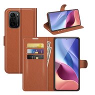 Xiaomi Mi 11i Hoesje - MobyDefend Kunstleren Wallet Book Case (Sluiting Voorkant) - Bruin