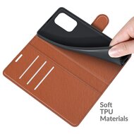 Xiaomi Mi 11i Hoesje - MobyDefend Kunstleren Wallet Book Case (Sluiting Voorkant) - Bruin