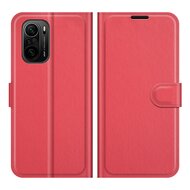 Xiaomi Mi 11i Hoesje, MobyDefend Kunstleren Wallet Book Case, Rood