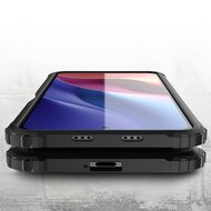 Xiaomi Mi 11i Hoesje, MobyDefend Dubbelgelaagde Shockproof Pantsercase, Navy Blauw