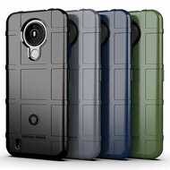 Nokia 1.4 Hoesje - Mobydefend Rugged Shield TPU Backcover - Zwart