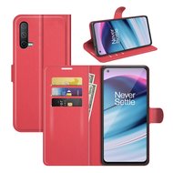 OnePlus Nord CE Hoesje, MobyDefend Kunstleren Wallet Book Case, Rood