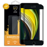 2-Pack Apple iPhone SE (2020/2022) / iPhone 8 / iPhone 7 Screenprotectors, MobyDefend Gehard Glas Screensavers, Zwarte Randen