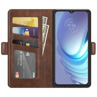 Motorola Moto G50 Hoesje, MobyDefend Luxe Wallet Book Case (Sluiting Zijkant), Bruin