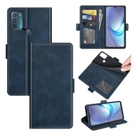 Motorola Moto G50 Hoesje, MobyDefend Luxe Wallet Book Case (Sluiting Zijkant), Blauw