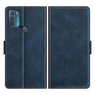 Motorola Moto G50 Hoesje, MobyDefend Luxe Wallet Book Case (Sluiting Zijkant), Blauw