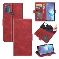 Motorola Moto G50 Hoesje, MobyDefend Luxe Wallet Book Case (Sluiting Zijkant), Rood