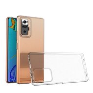 Xiaomi Redmi Note 10 Pro Hoesje, MobyDefend Transparante TPU Gelcase, Volledig Doorzichtig