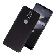 Nokia 2.4 hoesje, MobyDefend  TPU Gelcase, Mat Zwart