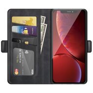 iPhone 13 Pro Hoesje, MobyDefend Luxe Wallet Book Case (Sluiting Zijkant), Zwart