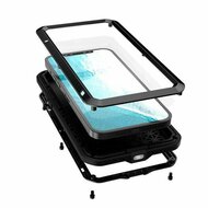 iPhone 13 Pro Max Hoes - Love Mei Metalen Case - Extreme Protection - Groen