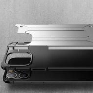 iPhone 13 Pro Hoesje, MobyDefend Dubbelgelaagde Shockproof Pantsercase, Zilvergrijs