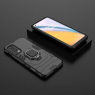 OnePlus Nord 2 Hoesje - MobyDefend Dubbelgelaagde Pantsercase Met Standaard - Zwart