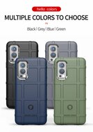 OnePlus Nord 2 Hoesje, Rugged Shield TPU Gelcase, Zwart