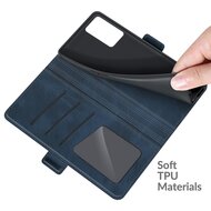 Oppo A16 / A16s / A54s Hoesje - MobyDefend Luxe Wallet Book Case (Sluiting Zijkant) - Blauw