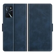 Oppo A16 / A16s / A54s Hoesje, MobyDefend Luxe Wallet Book Case (Sluiting Zijkant), Blauw