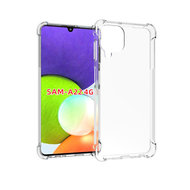 Samsung Galaxy M22 / Galaxy A22 4G Hoesje - MobyDefend Transparante Shockproof TPU Backcover - Verstevigde Hoeken - Volledig Doorzichtig