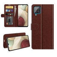 Samsung Galaxy M22 / Galaxy A22 4G Hoesje, MobyDefend Wallet Book Case (Sluiting Achterkant), Bruin