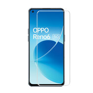 2-Pack Oppo Reno6 Screenprotectors - MobyDefend Case-Friendly Screensavers - Gehard Glas