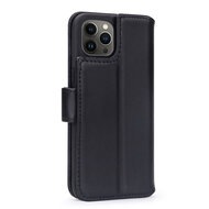 iPhone 13 Pro Max Hoesje, Luxe MobyDefend Wallet Bookcase, Zwart