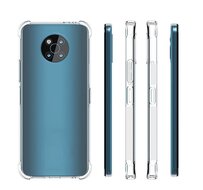 Nokia G50 Hoesje, MobyDefend Transparante Shockproof TPU Gelcase, Verstevigde Hoeken, Volledig Doorzichtig