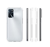 Oppo A16 / A16s / A54s Hoesje - MobyDefend Transparante Shockproof TPU Backcover - Verstevigde Hoeken - Volledig Doorzichtig