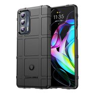 Motorola Edge 20 Hoesje - Mobydefend Rugged Shield TPU Backcover - Zwart