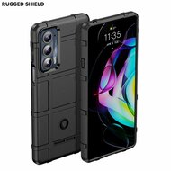 Motorola Edge 20 Hoesje - Mobydefend Rugged Shield TPU Backcover - Zwart