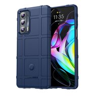 Motorola Edge 20 Hoesje - Mobydefend Rugged Shield TPU Backcover - Blauw